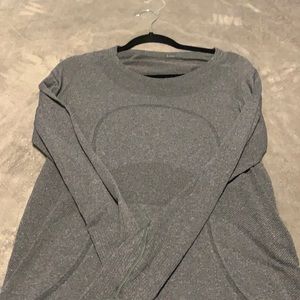 Grey lululemon long sleeve top